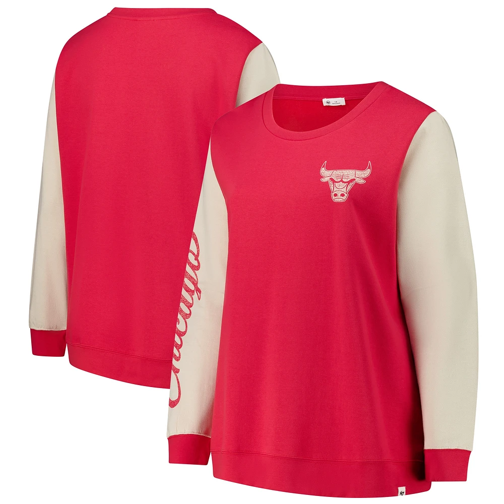 Sweat-shirt oversize Andie pour femme '47 Red Chicago Bulls grande taille