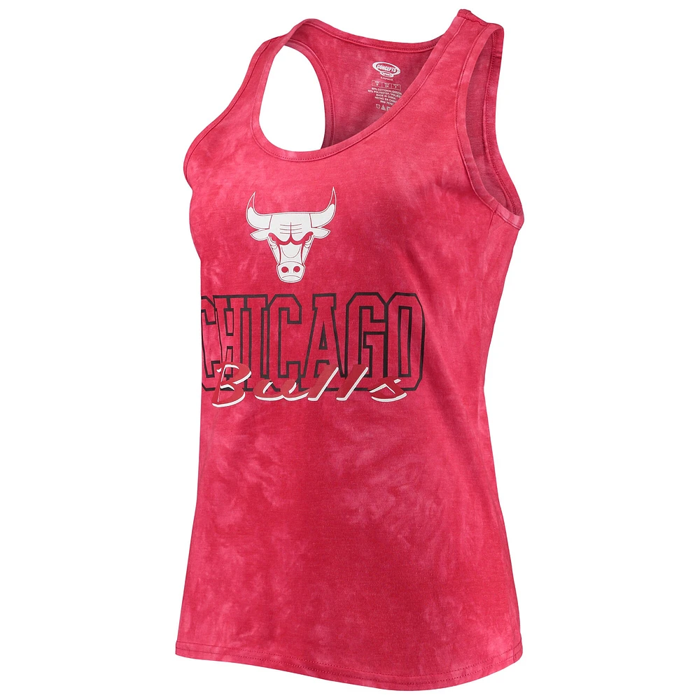 Concepts Sport Red Chicago Bulls Billboard Débardeur et short à dos nageur pour femme