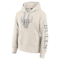 Women's Fanatics Cream Chicago Bulls Elements Next Pullover Hoodie