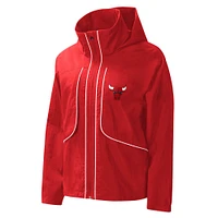 Women's G-III 4Her by Carl Banks Red Chicago Bulls Last Shot Full-Zip Hoodie