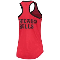 Débardeur pour femme G-III 4Her by Carl Banks Red Chicago Bulls Showdown Burnout