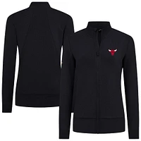 Women's Levelwear Black Chicago Bulls Shine Full-Zip Jacket