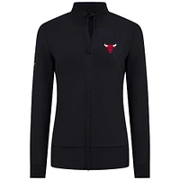 Women's Levelwear Black Chicago Bulls Shine Full-Zip Jacket