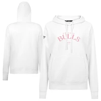 Women's Levelwear  White Chicago Bulls Mother's Day Adorn Arched Pullover Hoodie