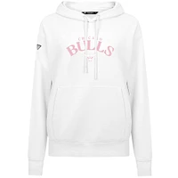 Women's Levelwear  White Chicago Bulls Mother's Day Adorn Arched Pullover Hoodie