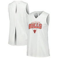 Débardeur blanc Levelwear Chicago Bulls Paisley Peekaboo pour femmes