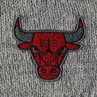 Women's Lusso Gray Chicago Bulls Scarletts Lantern Sleeve Tri-Blend V-Neck Pullover Sweater