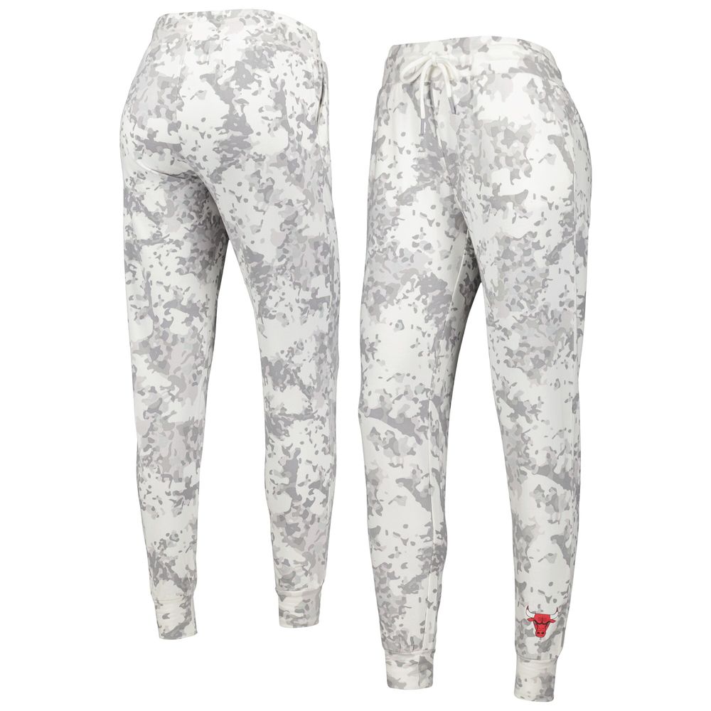 Women's Lusso White Chicago Bulls Melissa Tri-Blend Jogger Pants