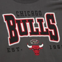 T-shirt boyfriend surdimensionné Chicago Bulls Hardwood Classics pour femme Mitchell & Ness anthracite