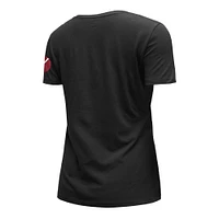 T-shirt à encolure en V pour femme New Era Chicago Bulls 2022/23 City Edition noir