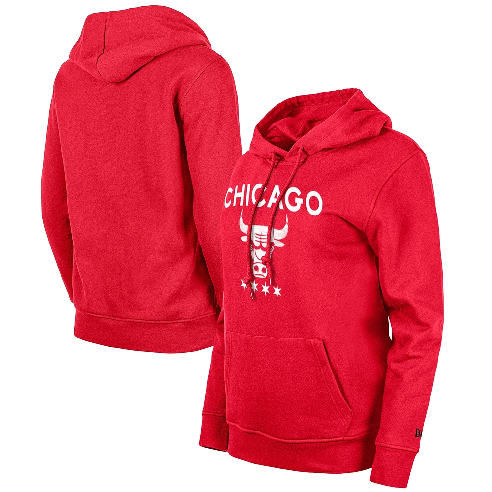 Women's New Era Red Chicago Bulls 2023/24 City Edition Pullover Hoodie