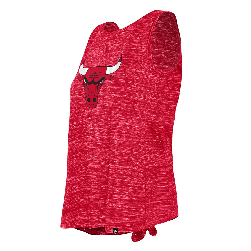 Women's New Era Red Chicago Bulls Space Dye Active Tank Top