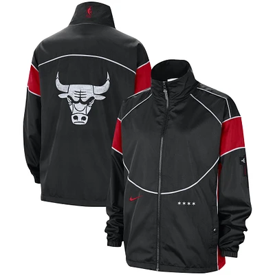 Veste entièrement zippée Nike Black Chicago Bulls 2023/24 City Edition Courtside Swoosh Fly pour femme