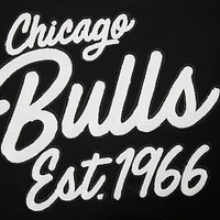 Women's Pro Standard Black Chicago Bulls Paint The City Cropped Pullover Sweatshirt