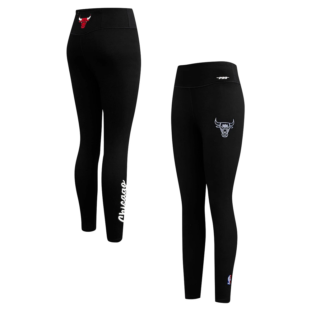 Women's Pro Standard Black Chicago Bulls Paint the City Jersey Leggings