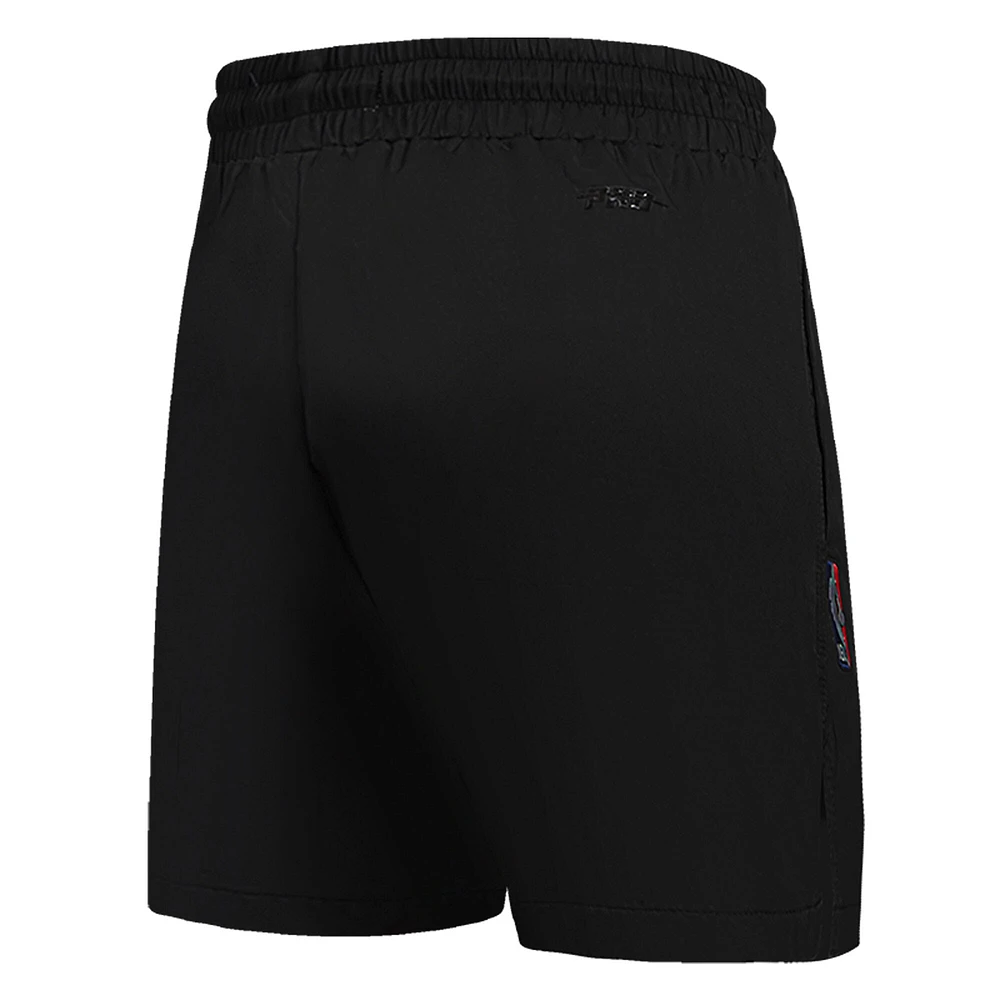 Short tissé Pro Standard noir Chicago Bulls Script pour femme