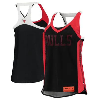 Chicago Bulls Qore Women's Dual Team Tank Top - Black