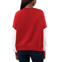 Sweat-shirt rouge/blanc Chicago Bulls Team Pride pour femmes