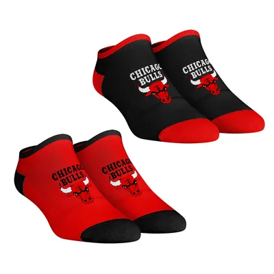 Chicago Bulls Rock Em Socks Women's Core Team 2-Pack Low Cut Ankle Sock Set