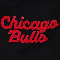 Chandail à capuchon Sportiqe Chicago Bulls Leona Ava Fleece Tri-Blend pour femme, noir