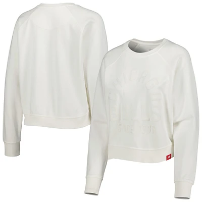 Chandail à enfiler raglan Sportiqe Chicago Bulls Ashlyn Brava pour femme, crème