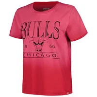 Women's Sportiqe Red Chicago Bulls Arcadia Sun-Dipped T-Shirt