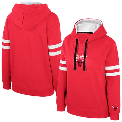 Sweat à capuche Stadium Essentials Red Chicago Bulls Road Game pour femme