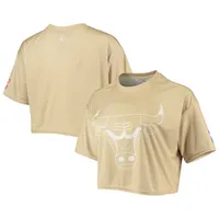 Chicago Bulls Women's Tan Sand Crop Top