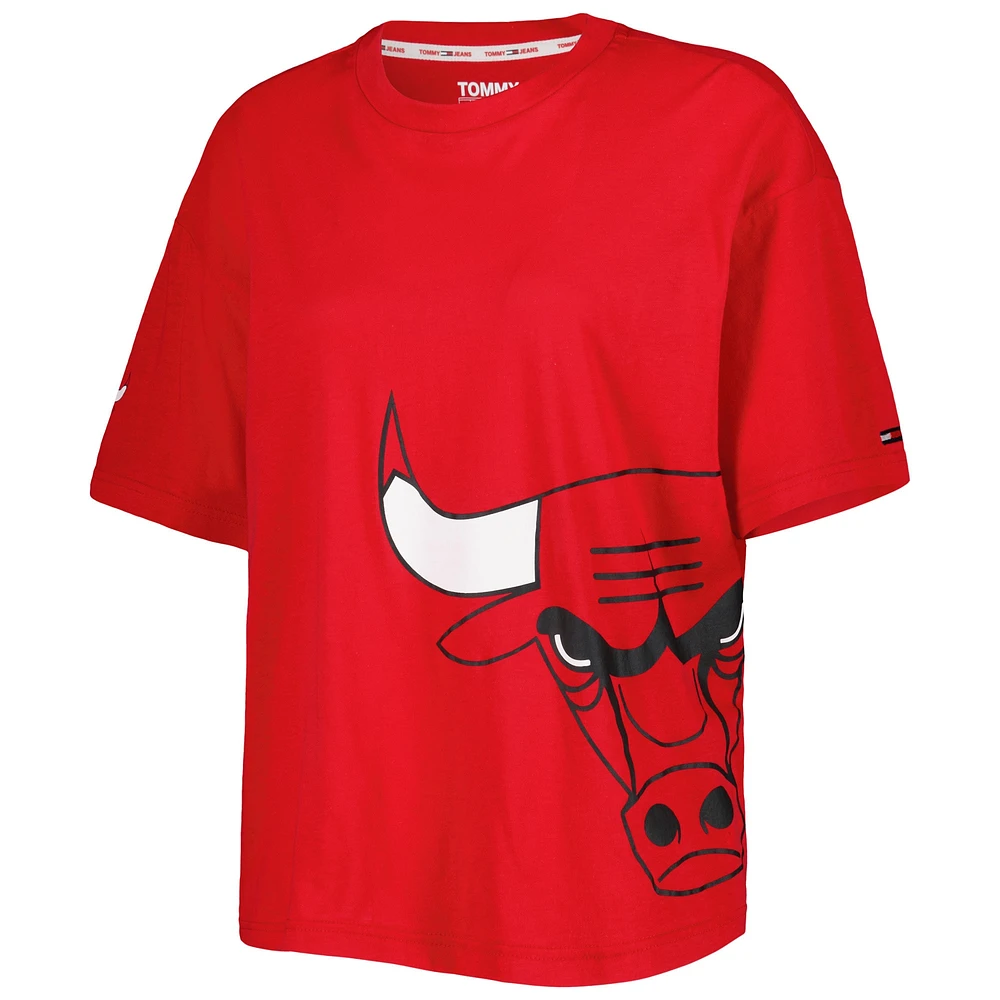 Women's Tommy Jeans Red Chicago Bulls Bianca T-Shirt