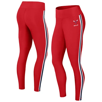 WEAR by Erin Andrews Legging rouge à blocs de couleurs des Chicago Bulls pour femmes