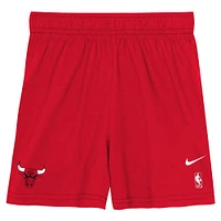 Ensemble t-shirt et short d'entraînement Nike rouge/noir Chicago Bulls pour jeune