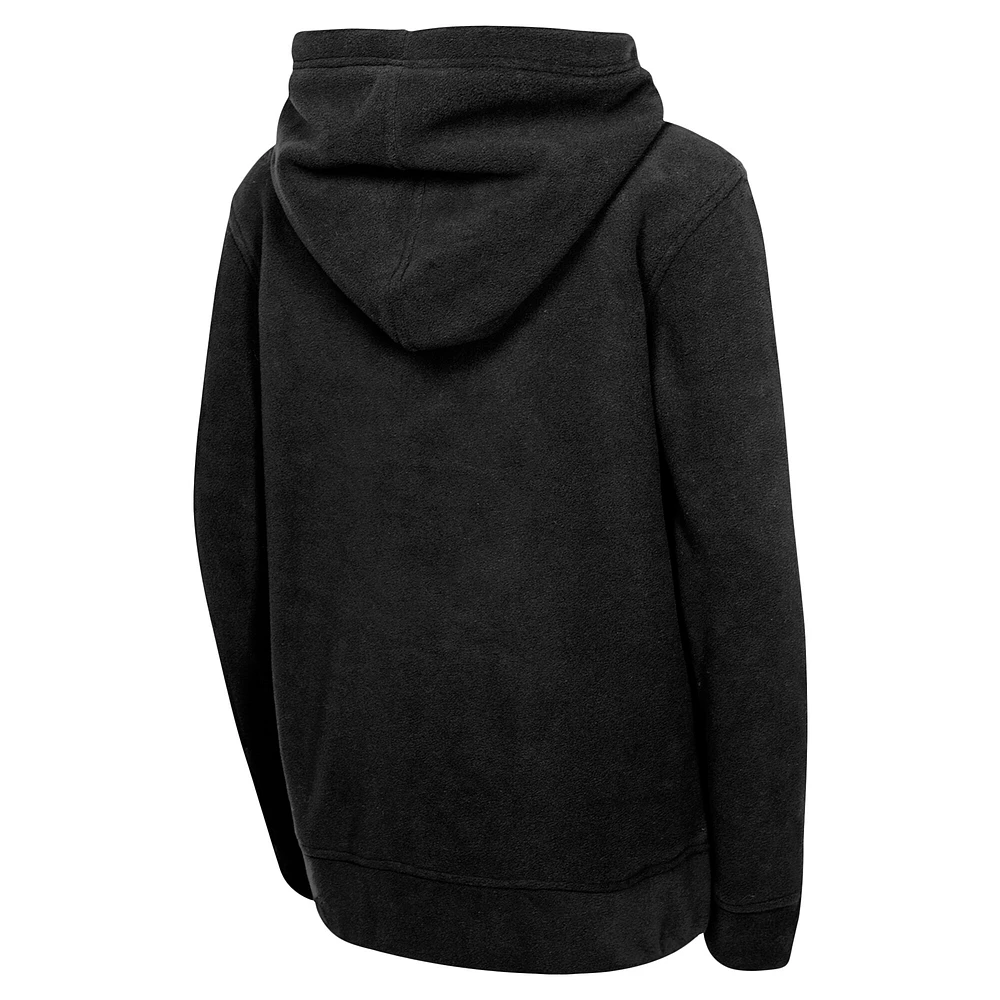 Youth Black Chicago Bulls Key Line Sherpa Full-Zip Hoodie