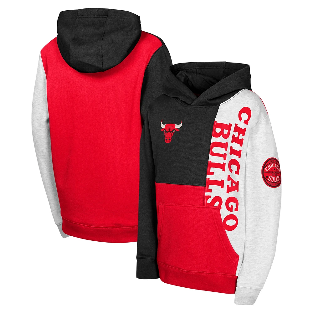 Youth  Black Chicago Bulls Splash Pullover Hoodie