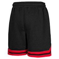 Short en polaire Teardrop noir pour jeunes Chicago Bulls