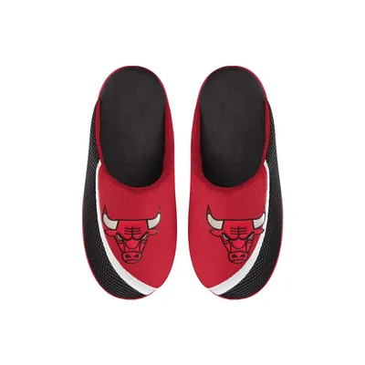 Chicago Bulls FOCO Youth Big Logo Color Edge Slippers