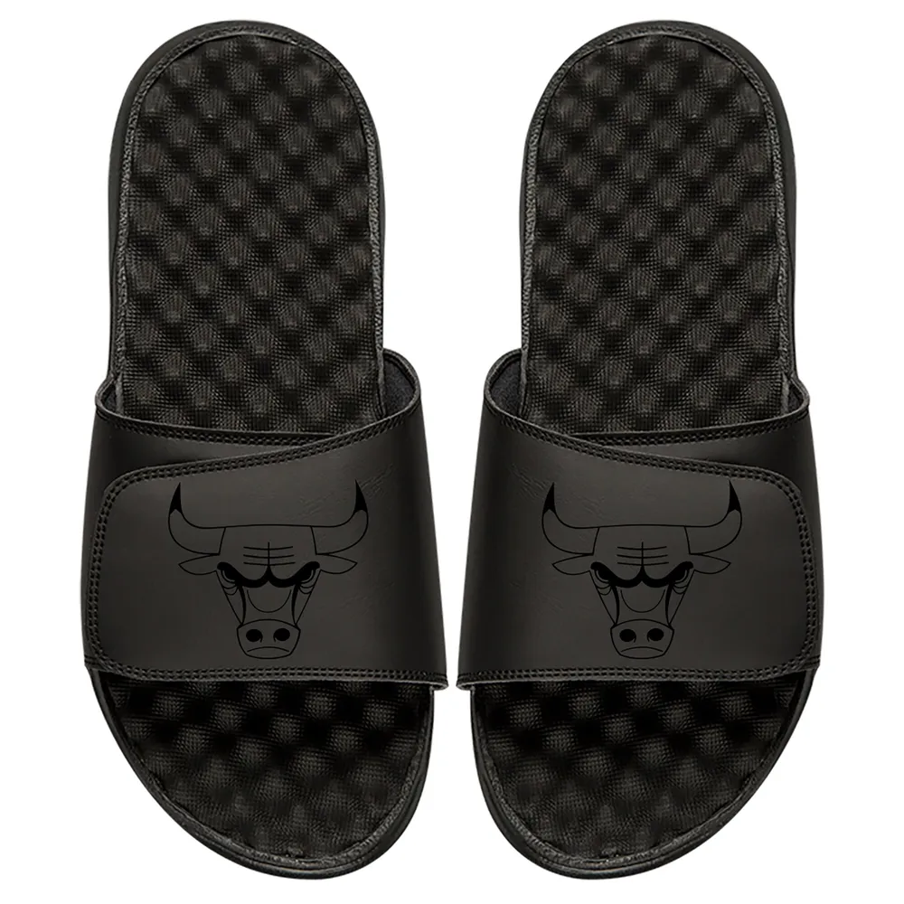 Chicago Bulls ISlide Youth Tonal Slide Sandals - Black