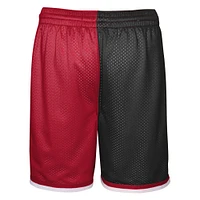 Youth Mitchell & Ness Black/Red Chicago Bulls Hardwood Classics Big Face 5.0 Shorts