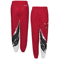 Pantalon Coupe-Vent Paintbrush pour Jeunes Mitchell & Ness Rouge Chicago Bulls 1996 NBA Finals