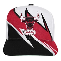 Casquette snapback blanche Chicago Bulls Wave Runner Mitchell & Ness pour jeunes