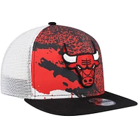 Youth New Era Black Chicago Bulls Court Sport 9FIFTY Snapback Hat