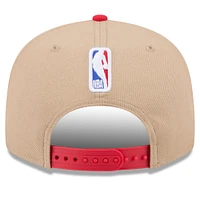 Youth New Era Tan/Red Chicago Bulls 2024 NBA Draft 9FIFTY Snapback Hat