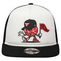 Casquette Snapback 9FIFTY pour jeune Chicago Bulls Court Sport Mascot New Era, blanc/noir