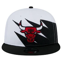 Casquette snapback 9FIFTY blanche des Chicago Bulls de New Era pour jeunes
