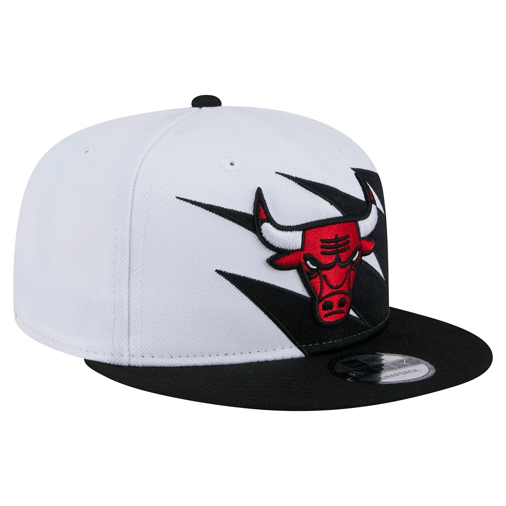 Casquette snapback 9FIFTY blanche des Chicago Bulls de New Era pour jeunes