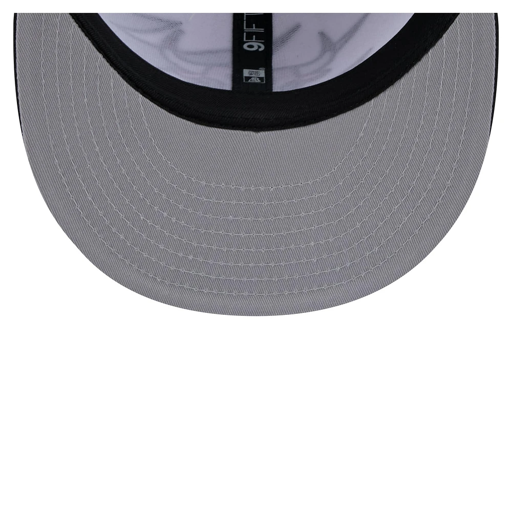 Casquette snapback 9FIFTY blanche des Chicago Bulls de New Era pour jeunes