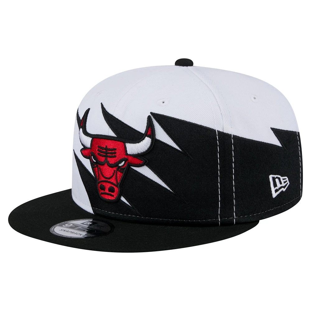 Casquette snapback 9FIFTY blanche des Chicago Bulls de New Era pour jeunes