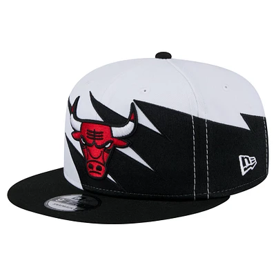 Casquette snapback 9FIFTY blanche des Chicago Bulls de New Era pour jeunes
