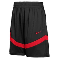 Short d'entraînement en maille Nike noir Chicago Bulls pour jeunes