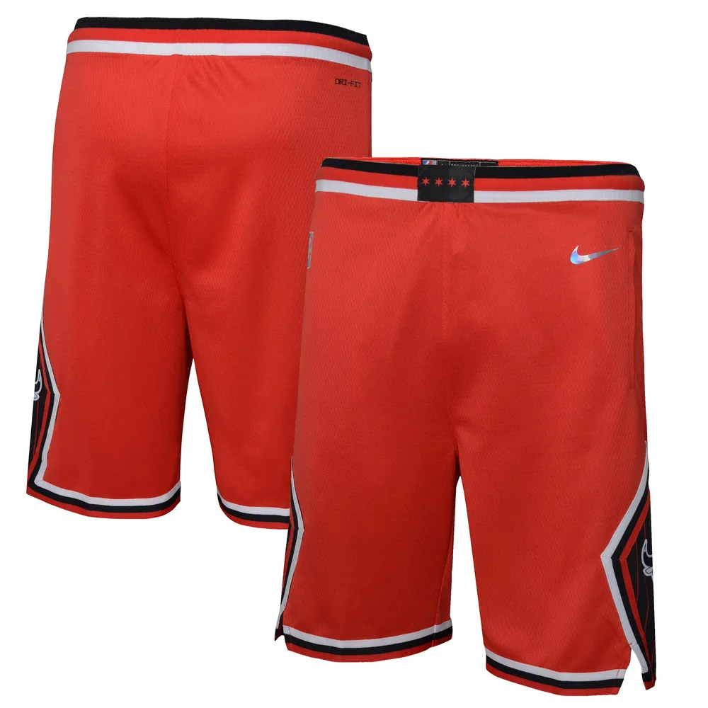 Lids Chicago Bulls Nike Youth 2021/22 City Edition Courtside Swingman Shorts  - Red