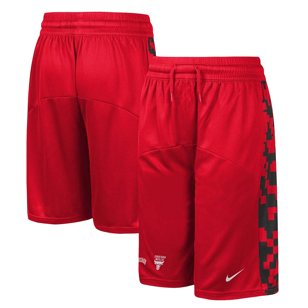 Short Nike Red Chicago Bulls Courtside pour cinq équipes de départ